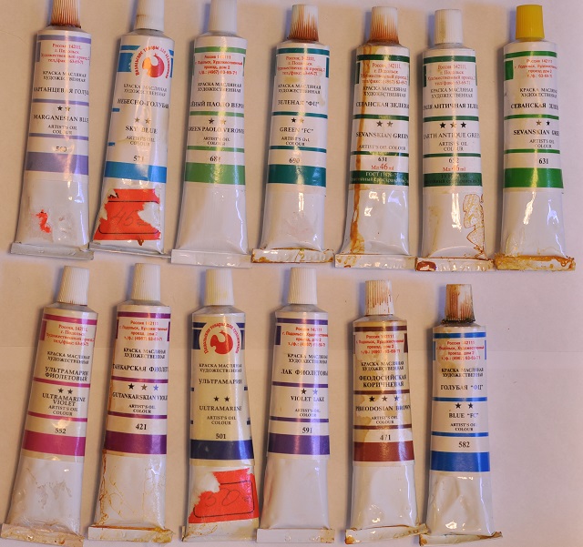 Production Podolsk oil colors